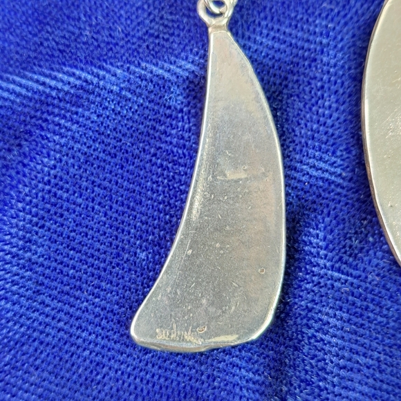 Claw Sterling Silver Dangle Earrings - Picture 3 of 12